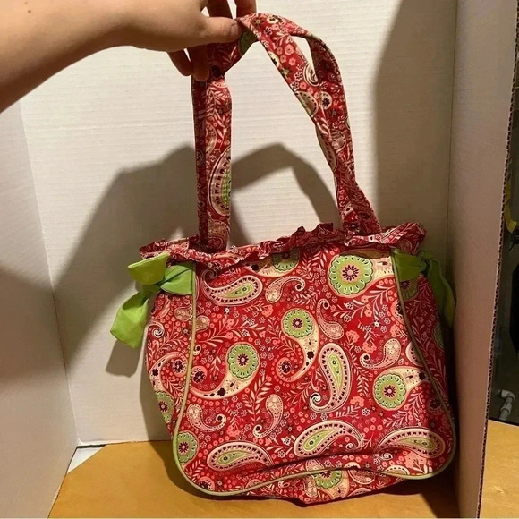 Mommy and Me Purse + Mini Bag Set Paisley Ruffles - Picture 6 of 9